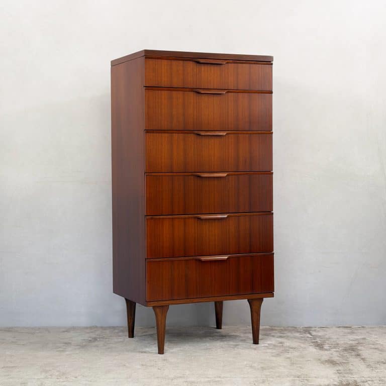 Mid Century Teak Tallboy Chest of Drawers by Austinsuite c1960s