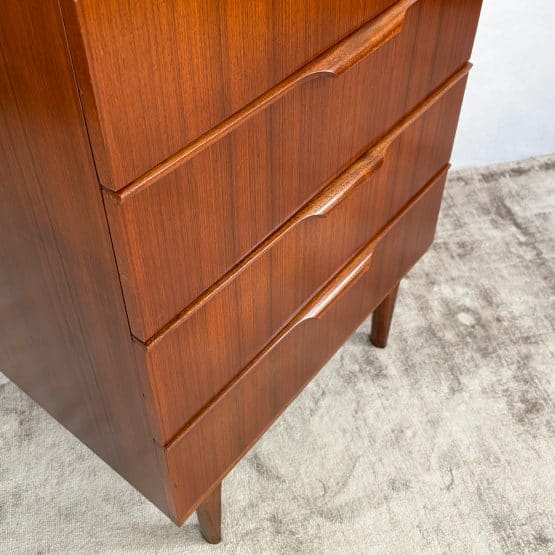 Mid Century Teak Tallboy Chest of Drawers by Austinsuite c1960s