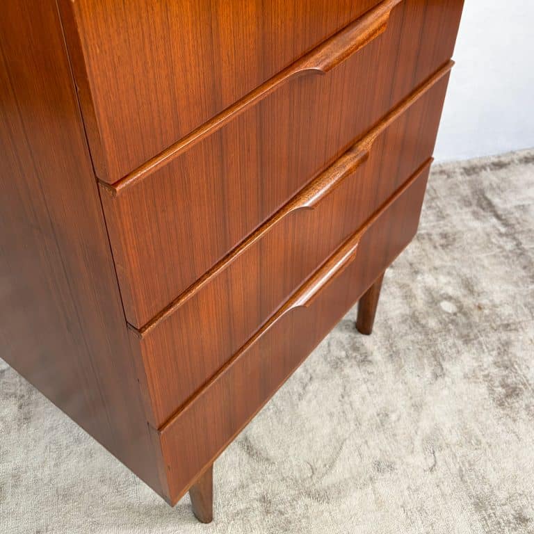 Mid Century Teak Tallboy Chest of Drawers by Austinsuite c1960s
