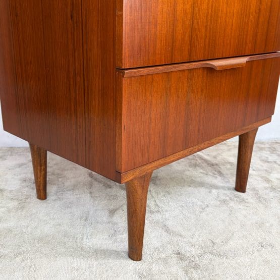 Mid Century Teak Tallboy Chest of Drawers by Austinsuite c1960s