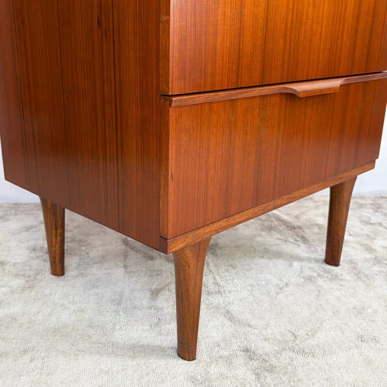 Mid Century Teak Tallboy Chest of Drawers by Austinsuite c1960s