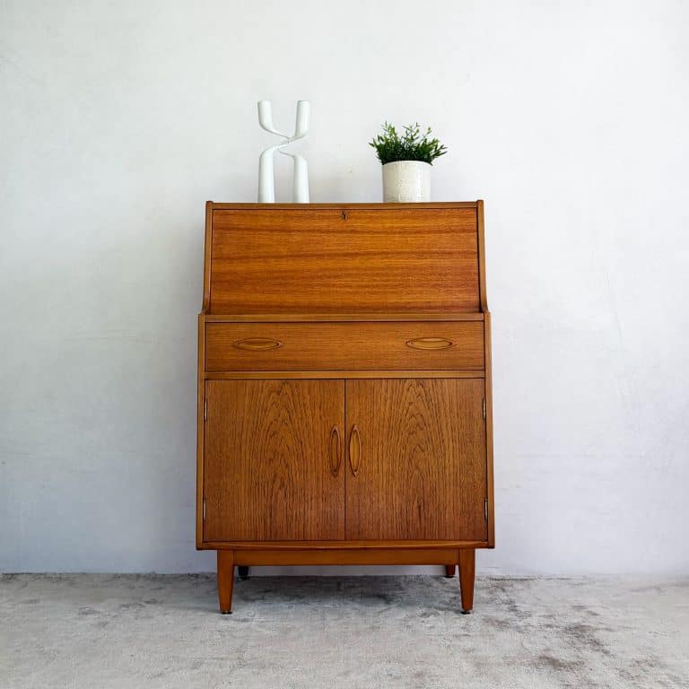 Mid Century Teak Writing Bureau by Jentique