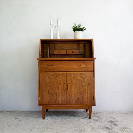Mid Century Teak Writing Bureau by Jentique