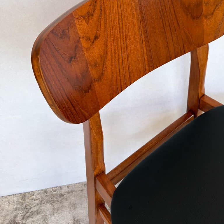 Set of Four Mid Century Teak Dining Chairs