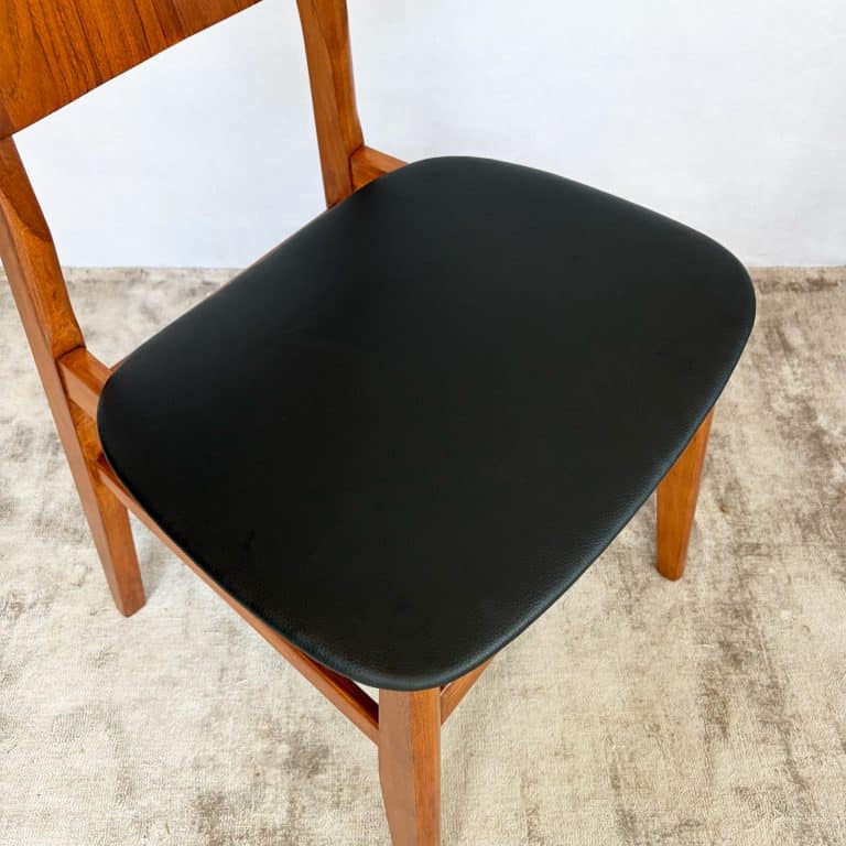 Set of Four Mid Century Teak Dining Chairs