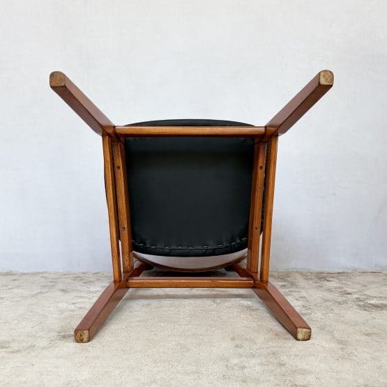 Set of Four Mid Century Teak Dining Chairs