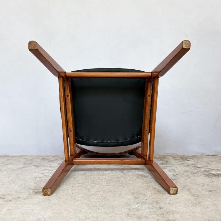 Set of Four Mid Century Teak Dining Chairs
