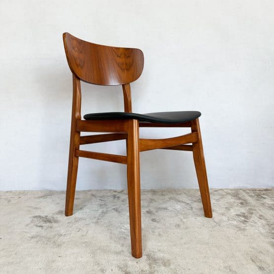 Set of Four Mid Century Teak Dining Chairs