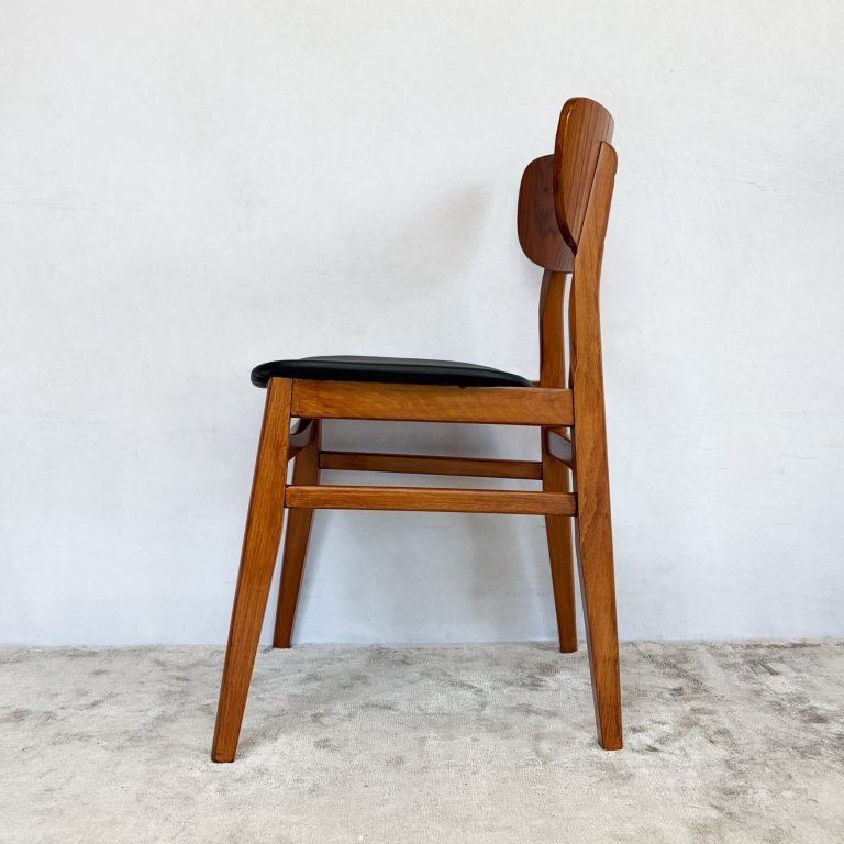 Set of Four Mid Century Teak Dining Chairs