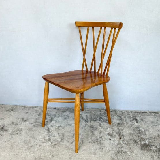 Set of Four Vintage Candlestick Chiltern Chairs by Ercol