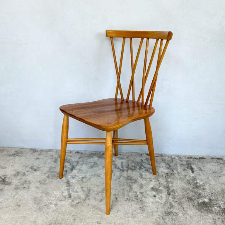 Set of Four Vintage Candlestick Chiltern Chairs by Ercol