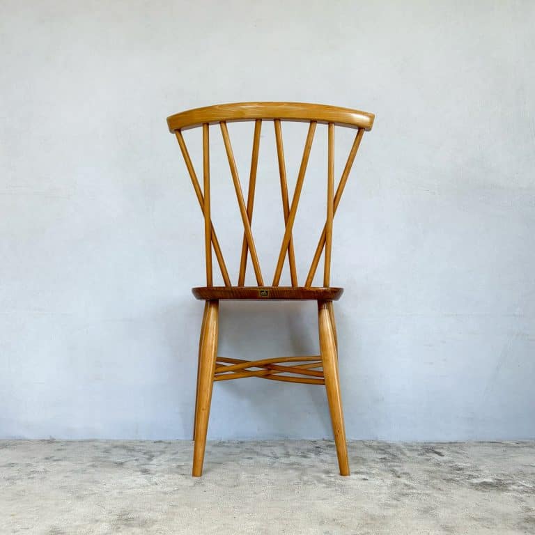 Set of Four Vintage Candlestick Chiltern Chairs by Ercol
