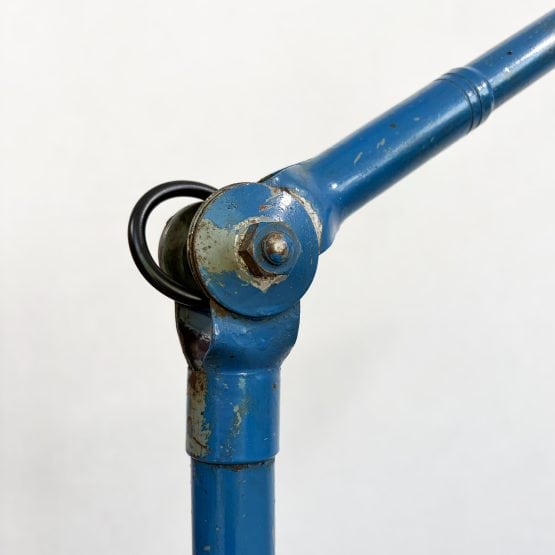 Vintage Industrial Blue Wall Lamp by Dugdills