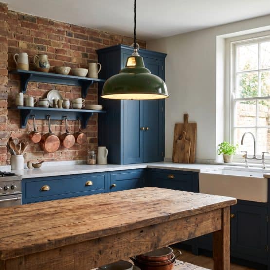 Vintage Industrial Green Enamel Pendant Lamp by Maxlume