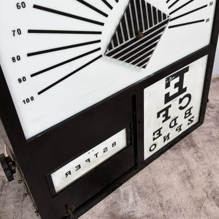 Vintage Optician's Eye Test Light Box