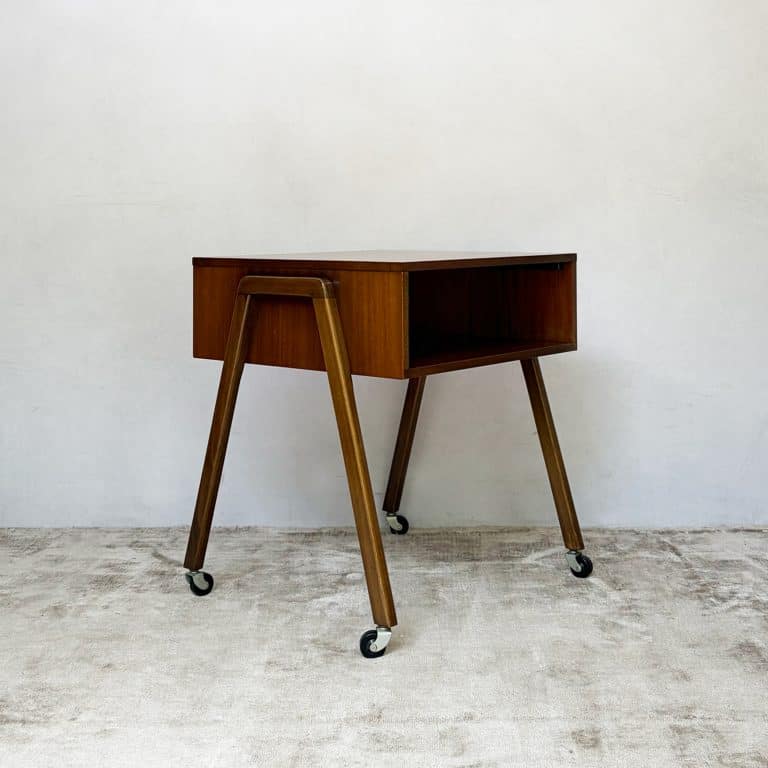 Mid Century Teak Cabinet on Castors