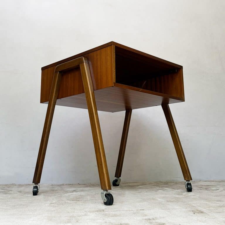 Mid Century Teak Cabinet on Castors