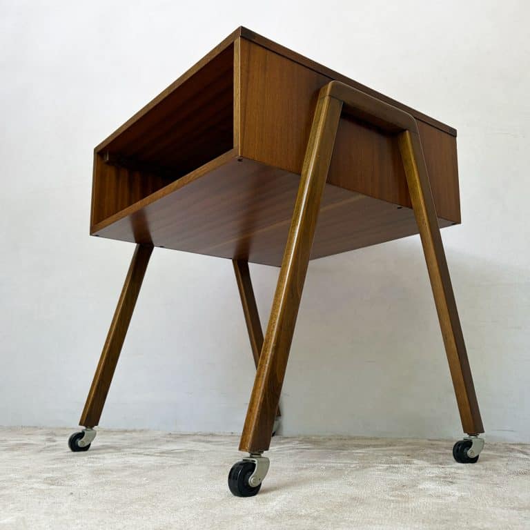 Mid Century Teak Cabinet on Castors