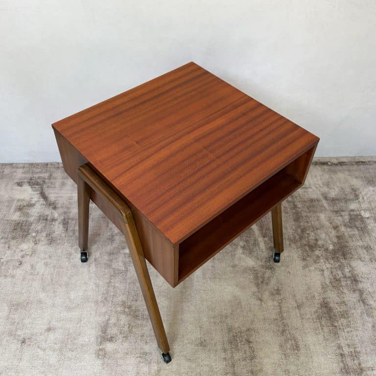 Mid Century Teak Cabinet on Castors