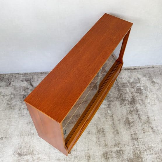 Mid Century Teak Glazed Bookcase & Display Cabinet by Jentique