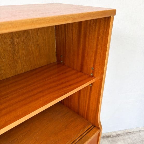 Mid Century Teak Glazed Bookcase & Display Cabinet by Jentique