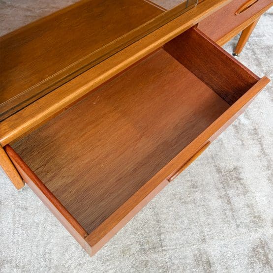 Mid Century Teak Glazed Bookcase & Display Cabinet by Jentique